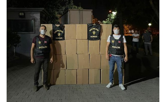 İzmir'de 2 milyon 340 bin kaçak makaron ele geçirildi