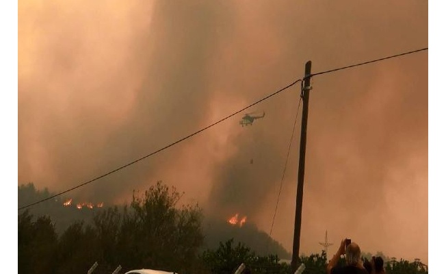 Manavgat'taki büyük yangında 2'nci gün