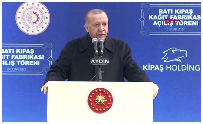 Cumhurbaşkanı Erdoğan, Avrupa'nın en büyük kağıt fabrikasını açtı