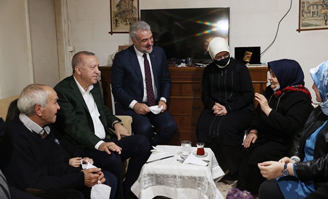 Cumhurbaşkanı Erdoğan, Hatem Kurt’u ziyaret etti