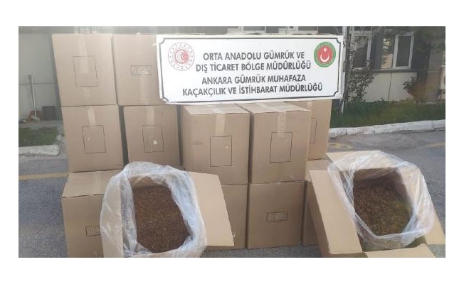 Ankara'da 'kaçak tütün' operasyonu