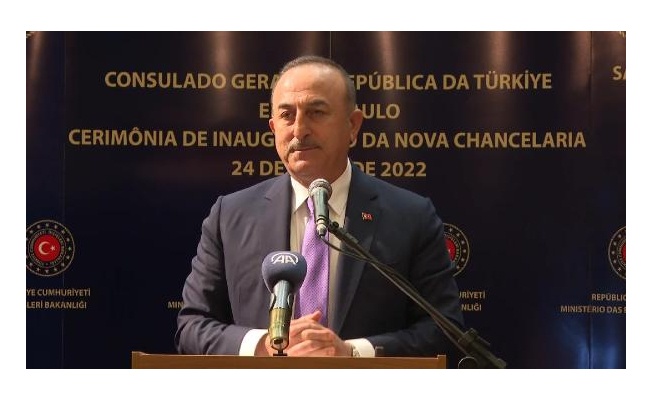 Bakan Çavuşoğlu, Sao Paulo Başkonsolosluğu yeni binasının açılış törenine katıldı