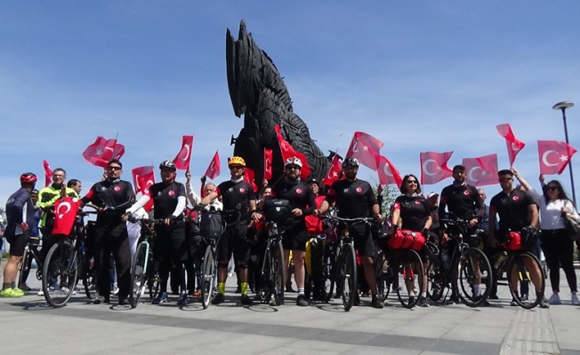 'Çanakkale’nin Evlatları Atasının İzinde' bisiklet turu başladı