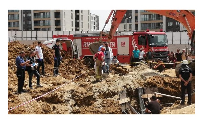 Başakşehir'de göçük altında kalan işçi öldü 