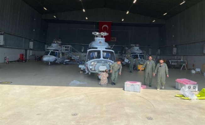 MSB: Katar’a ait 3 helikopter ile Azerbaycan’a ait 1 yangın söndürme uçağı Dalaman’a ulaştı
