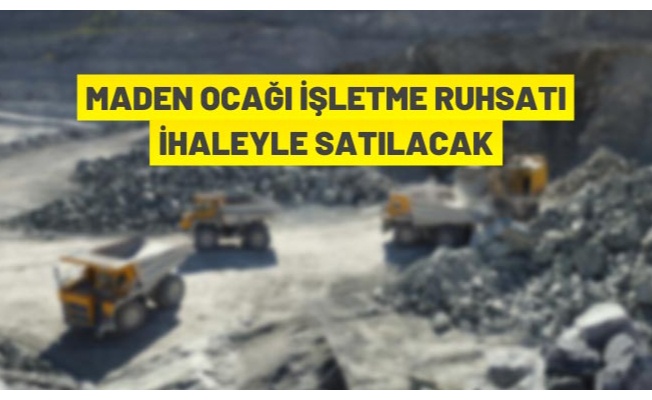 Samsun'da maden ocağı işletme ruhsatı açık artırma ile satışa çıkarıldı