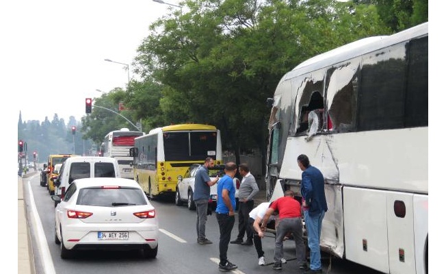 Üsküdar'da otobüs kazası