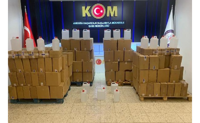 Ankara'da 3 ton etil alkol ele geçirildi: 4 gözaltı