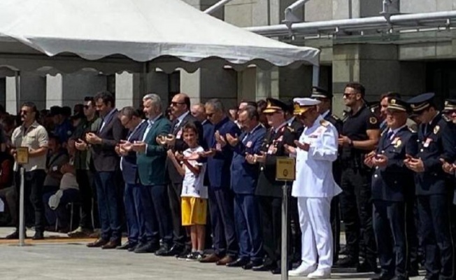 Şehit bekçi için İstanbul Emniyet Müdürlüğü'nde tören