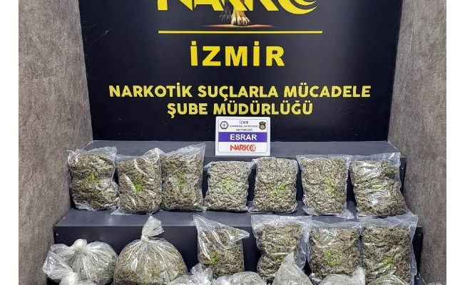 İzmir'de kamyonda 16 kilo skunk ele geçirildi: 2 tutuklama 