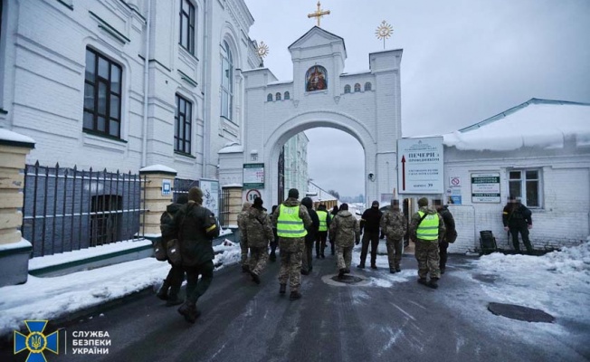 Ukrayna Güvenlik Servisi, manastıra baskın yaptı