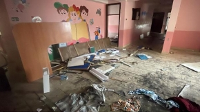 Boşaltılan okul binası, hırsızların hedefi oldu